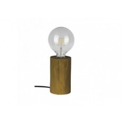 Lampe à Poser en Pin teinté, Design Industriel, TRABO TABLE, hauteur 15cm