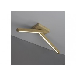 Plafonnier en Chêne Huilé, Design Scandinave Moderne Double Barres, LINUS CROSSED