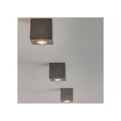 Plafonnier en Béton Gris, Design Cube, pour 3 Ampoule, CONCRETEDREAM