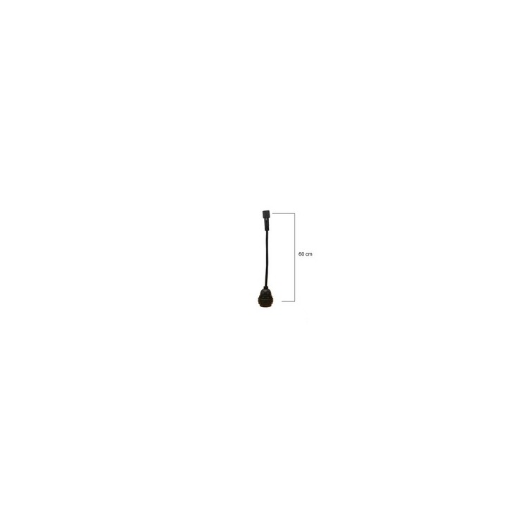 SUSPENSION - 1 Douille E27 - Longueur 0,60m   (Vendu sans ampoules)