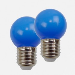Blister de 2 Ampoules - E27 LED -1W/230V - Bleu