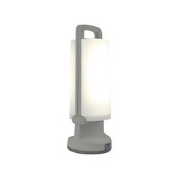 Lampe à poser Gris Argenté DRAGONFLY, LED Intégrée, 1W, 120 lumens, 4000K, IP54, SOLAIRE, Classe III