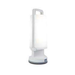 Lampe à poser Blanche DRAGONFLY, LED Intégrée, 1W, 120 lumens, 4000K, IP54, SOLAIRE, Classe III