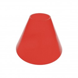 ABAT JOUR (L) - Cône plastique diam 12 cm - Rouge - Polycarbonate Haute Résistance 23S