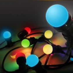Guirlande FESTIVE "Classic" 5 m - 8 Ampoules E27/LED 1W - 230V - Ball COLOR