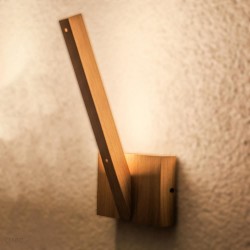 Applique en Chêne Huilé, Design Scandinave Lumière Indirecte, LINUS WALL LAMPS