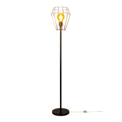 Lampadaire en Métal Noir, 1xE27 max.60W, ENDORFINA