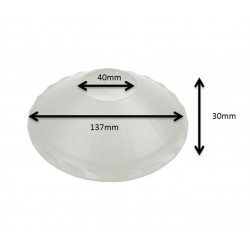ABAT JOUR (S) - Coupelle plastique diam 13,5 cm - Jaune - ref 14S pour lampe, guirlande,suspension