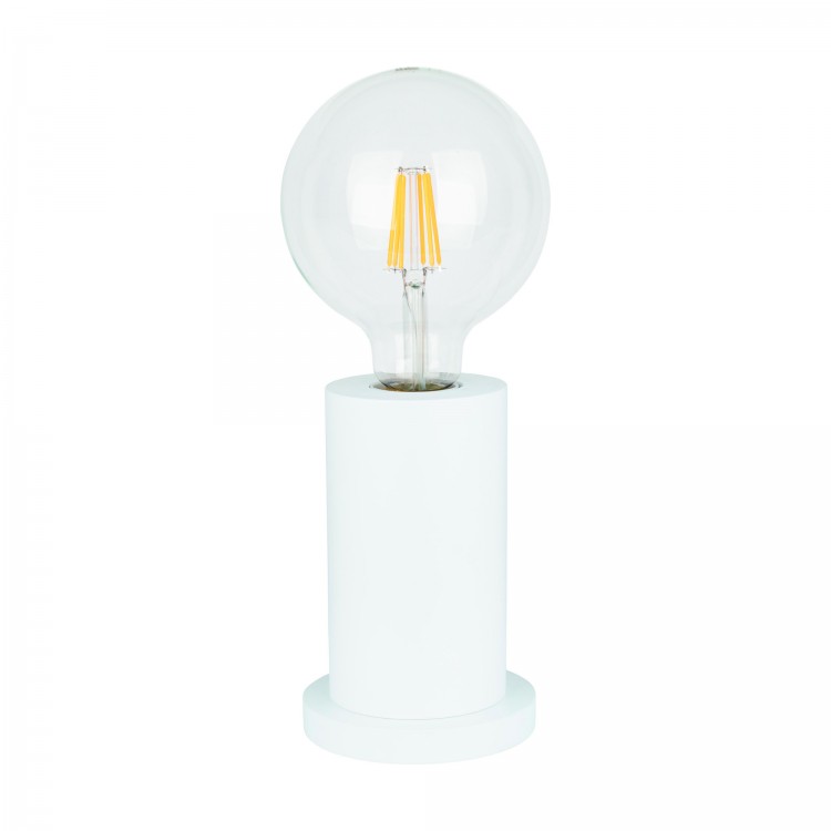 Lampe à poser en Hêtre Blanc, E27 max 60W - 100x160 mm, TASSE