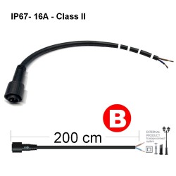 CONNECT - Connecteur pour alimentation Produit 2,00 m  IP67 - Class II
