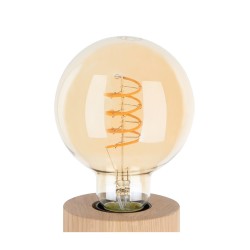 Ampoule Filament Led - E27-G95 - 6 W -2200°K- 540lm - Ambrée - SPIRALO