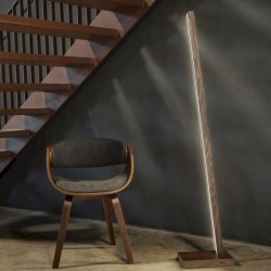 Lampadaire en Hêtre teinté Noyer, Design Lounge Moderne, LINUS FLOOR LAMP