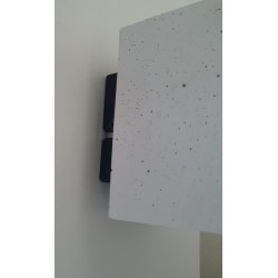 Applique Murale en Béton Blanc, Design Cubic, 1 Ampoule, BLOCK
